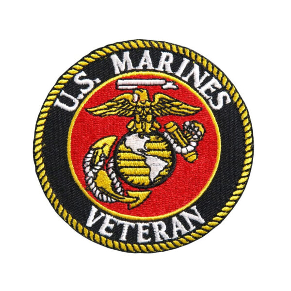 Custom Marines Iron on Round Embroidery Patch