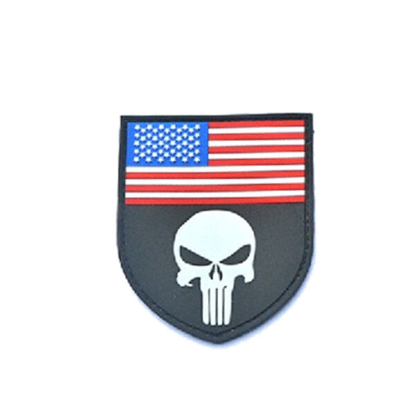 USA Punisher 3D Embossed PVC Rubber Patches